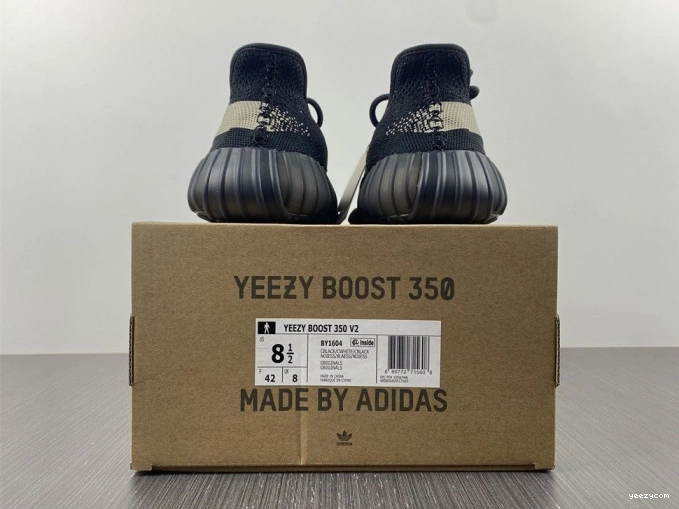 Core Black Adidas Boost White 350 Yeezy V2 BY1604 1118